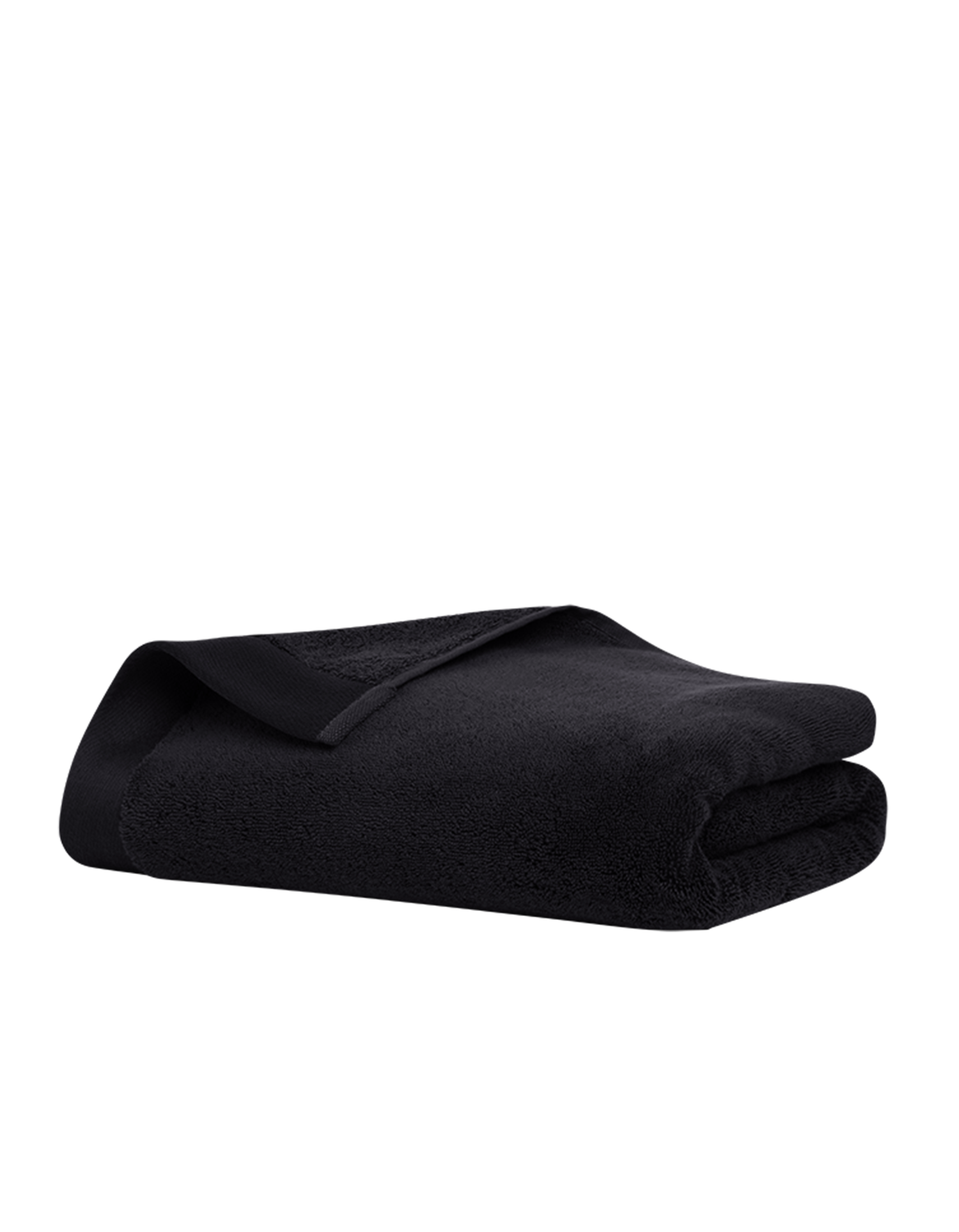 Serviette de bain moelleuse - Noir
