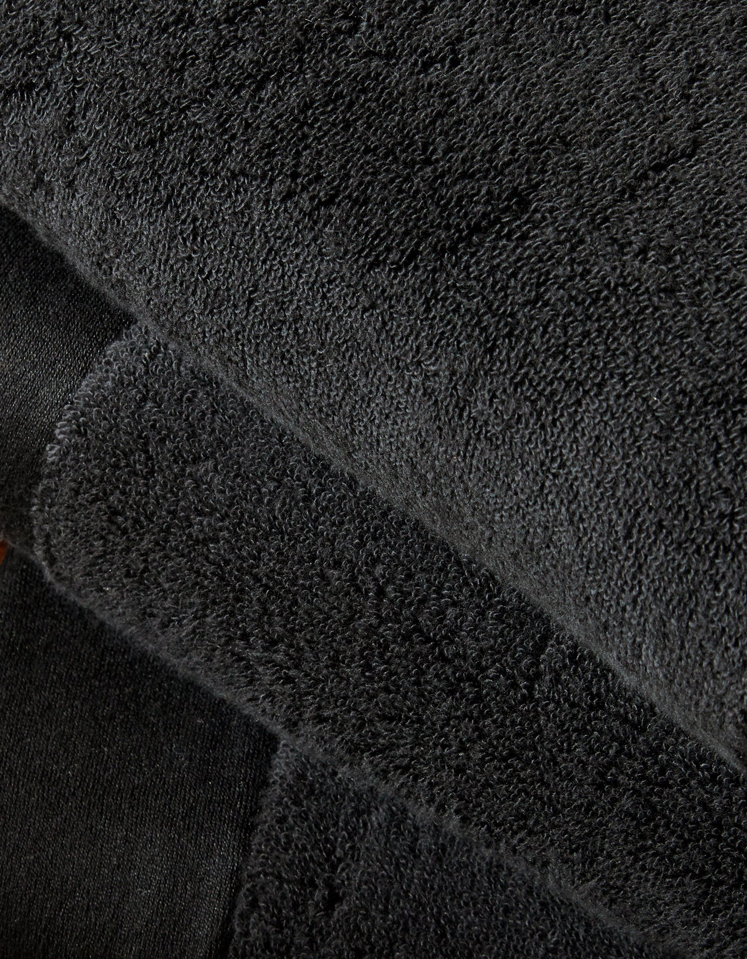 Serviette de bain moelleuse - Noir