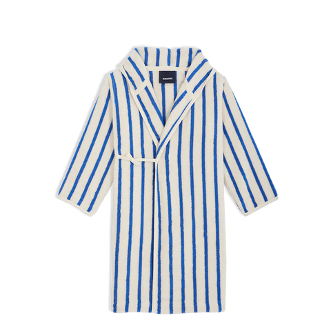Bademantel Kind - Kleine Blaue Streifen