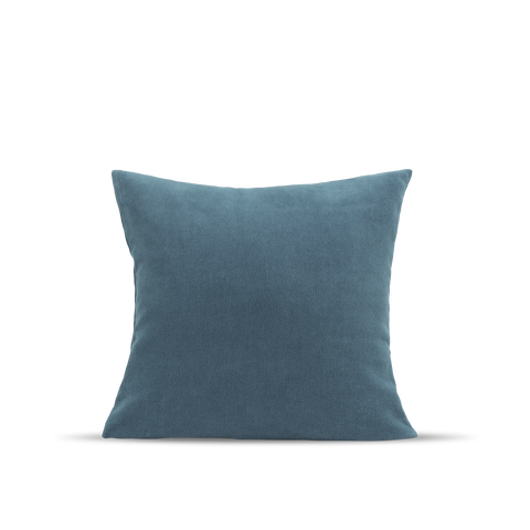 Il cuscino quadrato in velluto - Grigio Blu