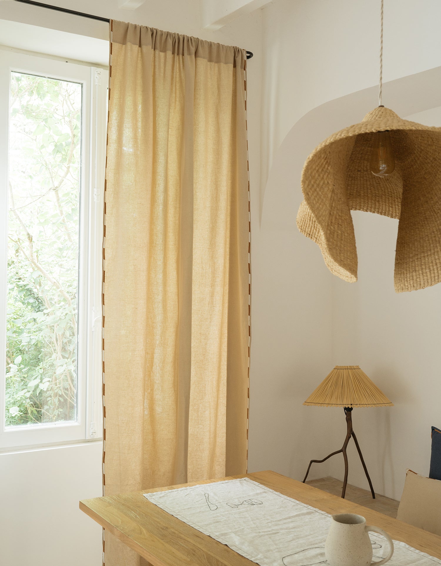 Tenda Comporta – Lino ricamato - Naturale