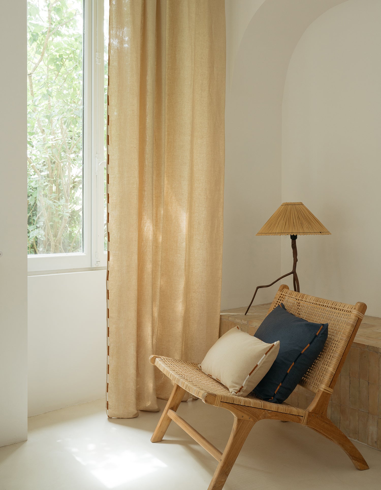 Tenda Comporta – Lino ricamato - Naturale