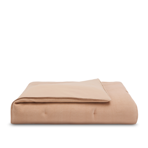 Boutis Copriletto in Velluto - Beige