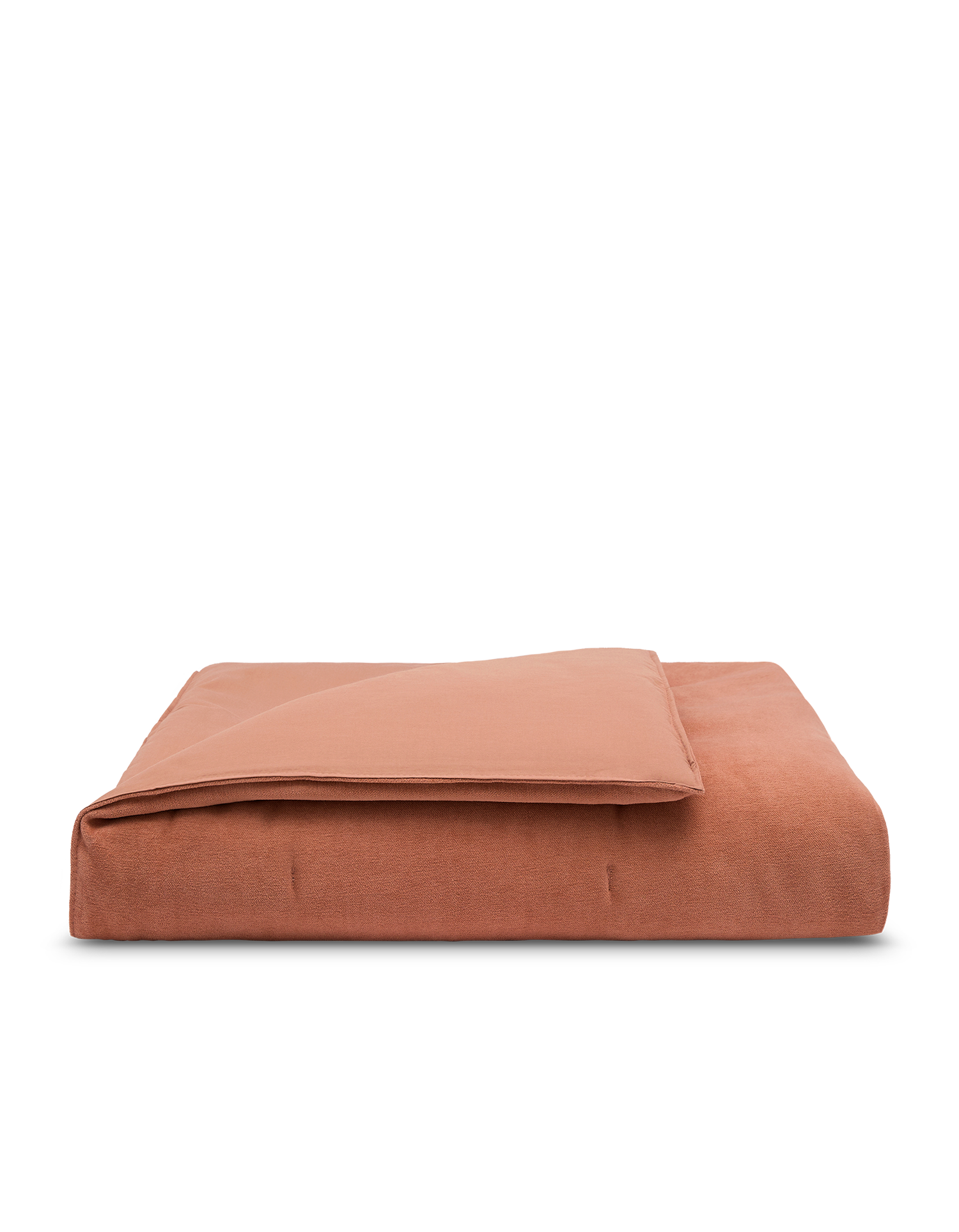 Boutis Copriletto in Velluto - Terracotta
