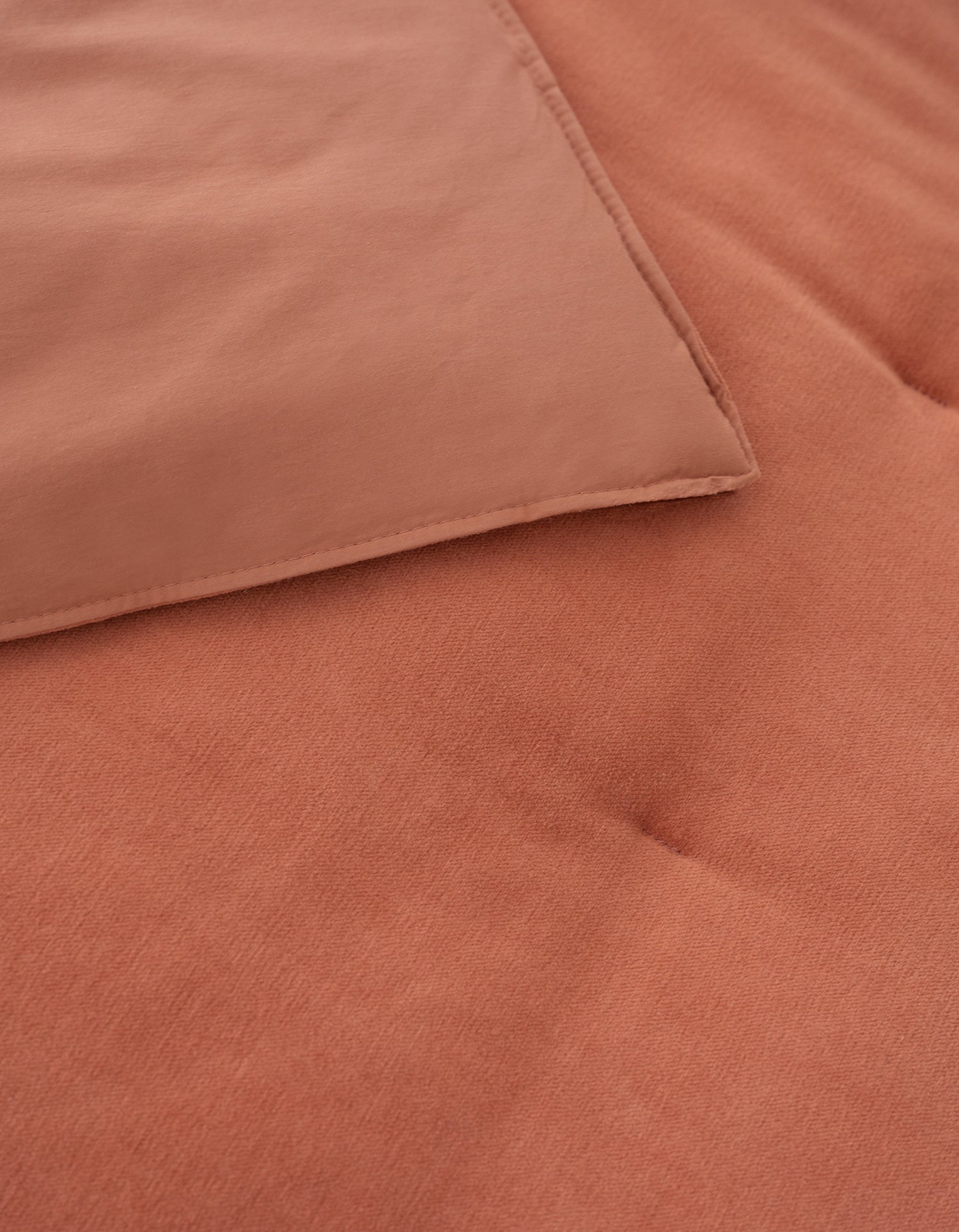 Boutis Copriletto in Velluto - Terracotta