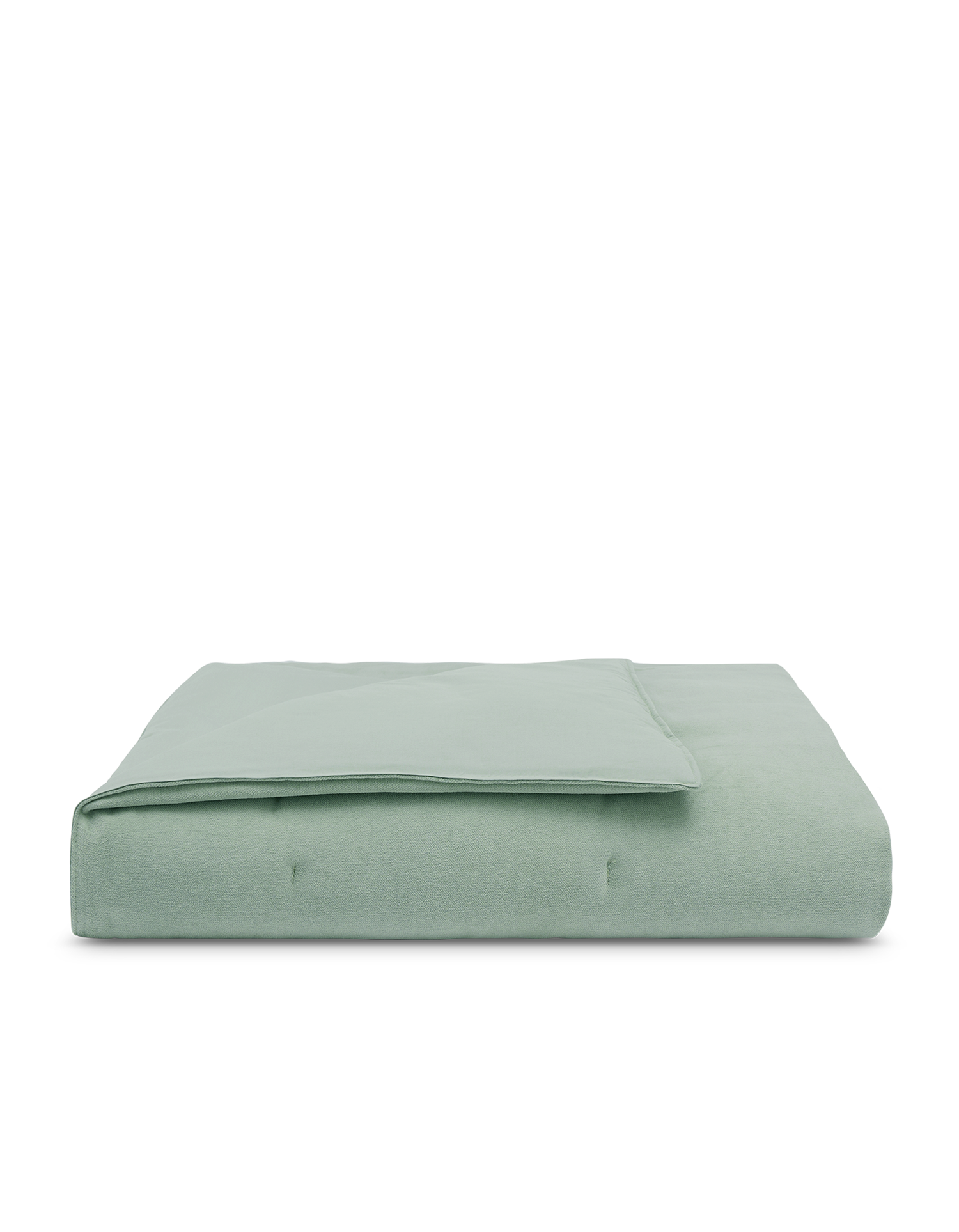 Boutis Copriletto in Velluto - Verde Tenue