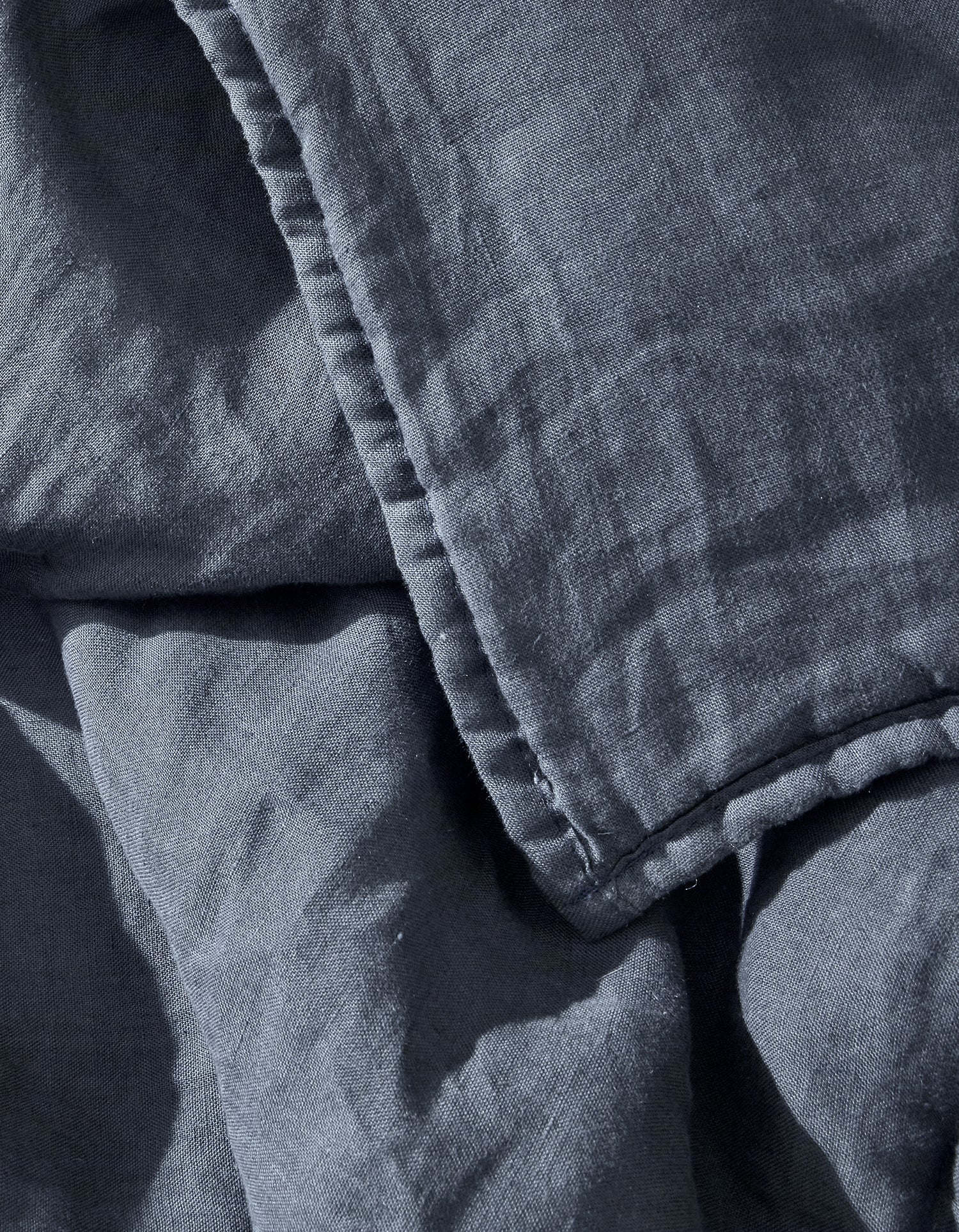 Soft French linen plaid - Blue