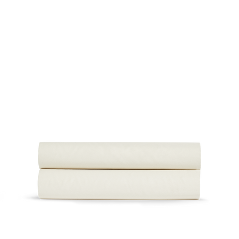 Drap housse Satin de coton 200 fils - Crème