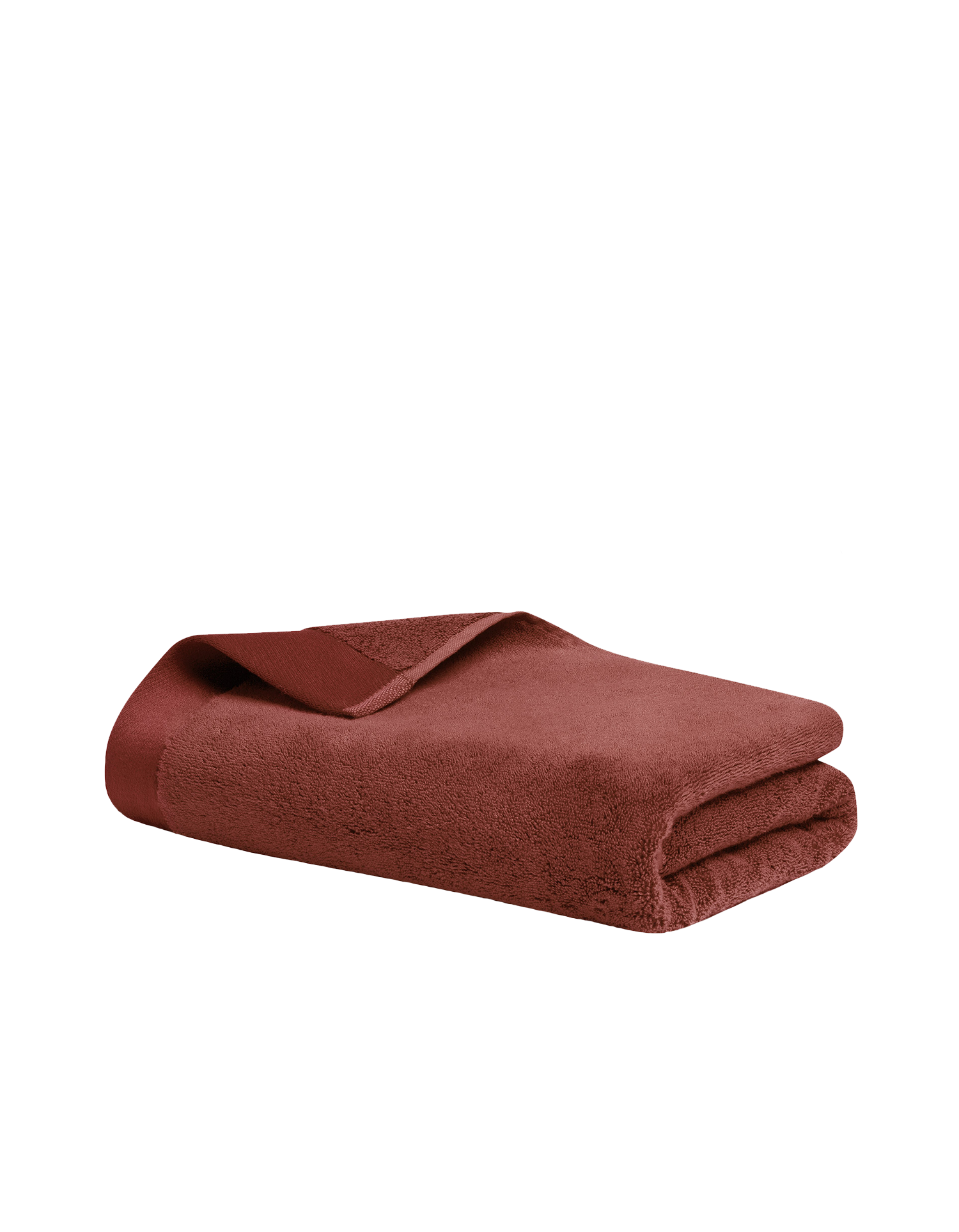 Serviette de bain moelleuse - Terracotta