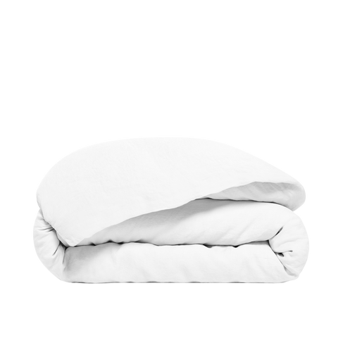 Copripiumino in Lino francese lavato - Bianco