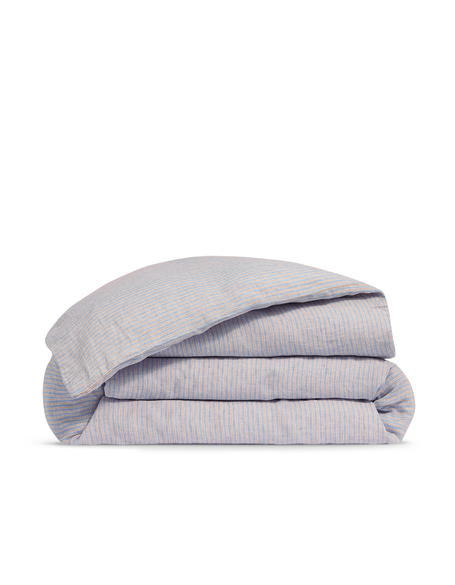 Housse de couette Lin lavé français - Rayé Vintage