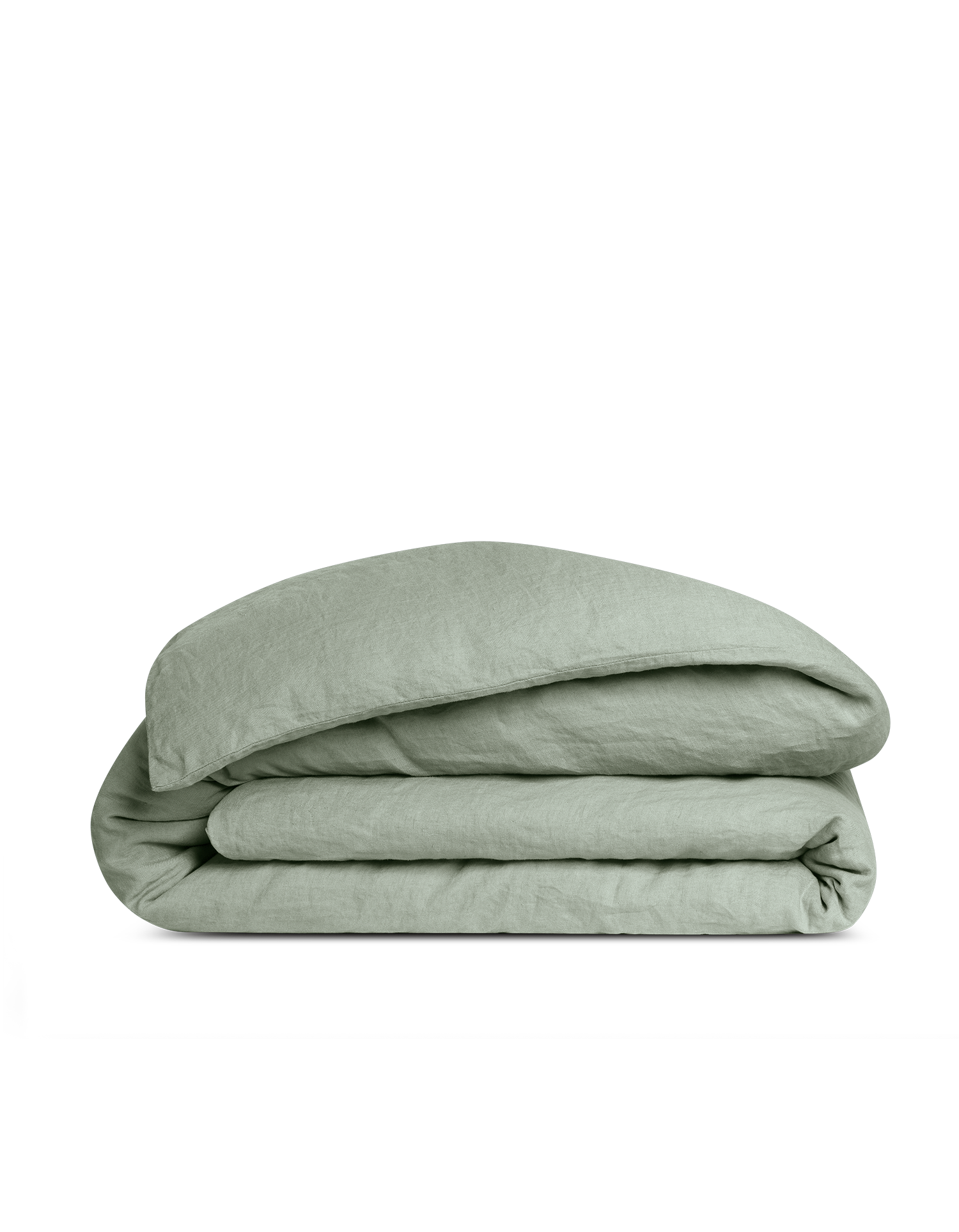Housse de couette Lin lavé français - Juste Le Vert Doux