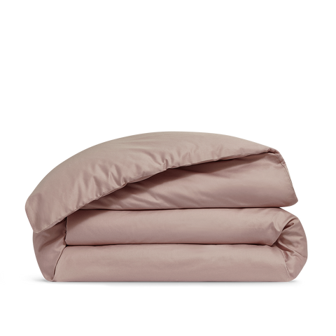 Housse de couette Satin de coton 200 fils - Rose Blush