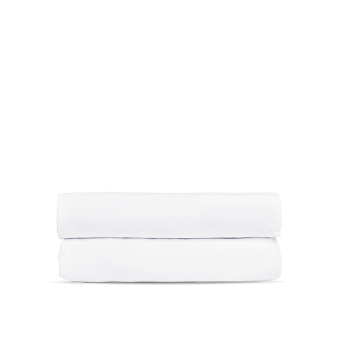 Perkal Spannbettlaken Baby & Kind - Weiss