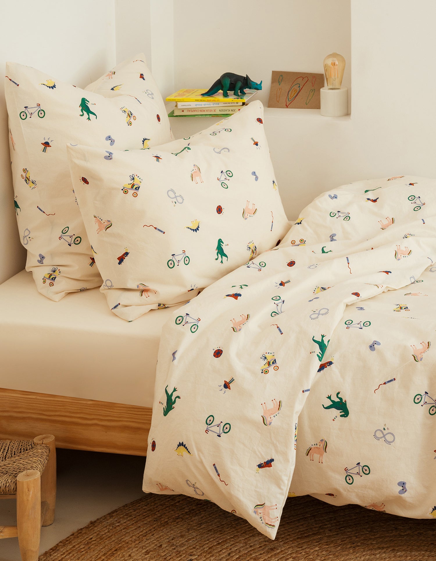 Dekbedovertrek Gewassen Perkal Baby & Kind - De Toys Club