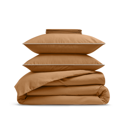 Complete set Percale katoen 120 draden - Tabak