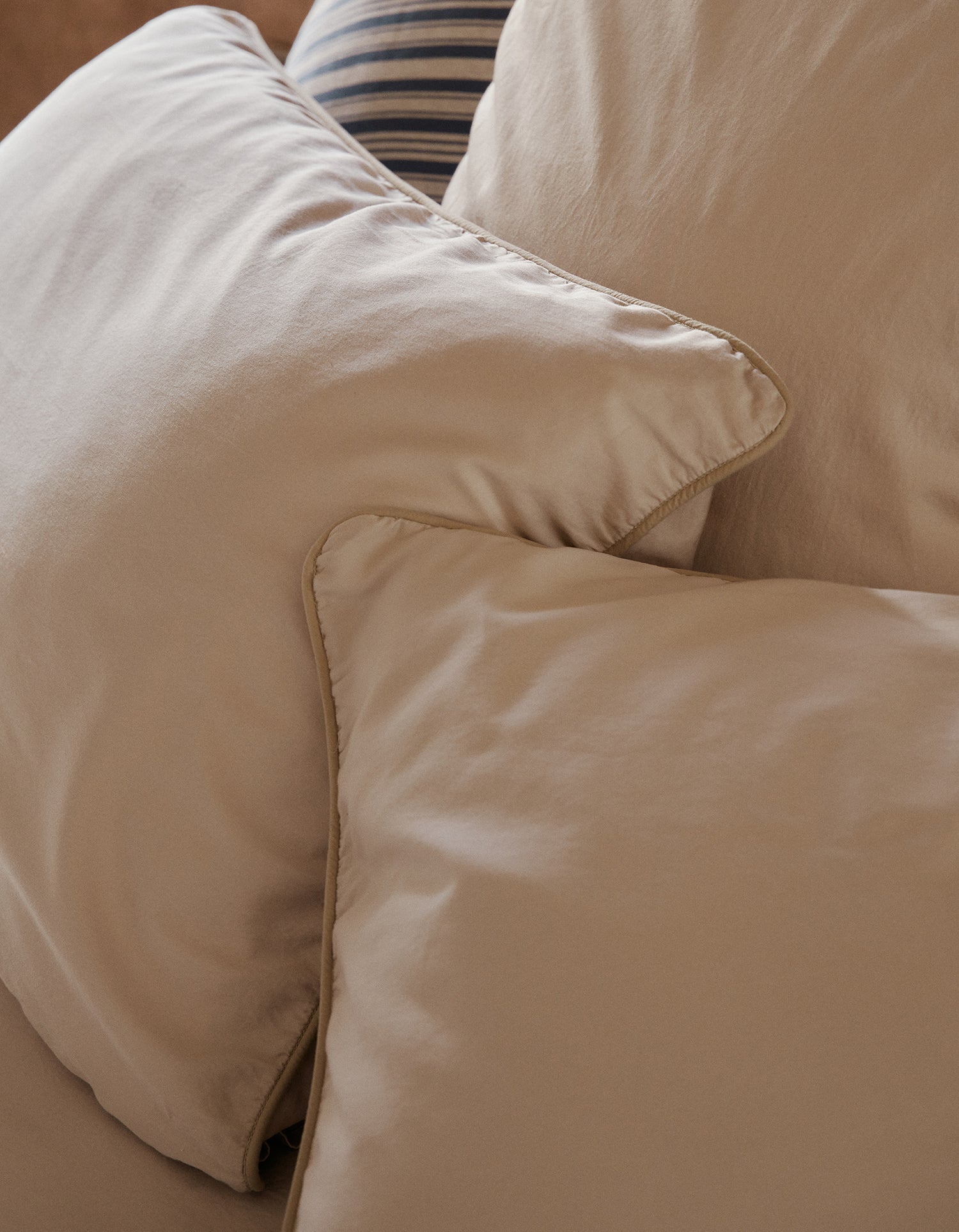 Housse de couette Satin lavé - Dune