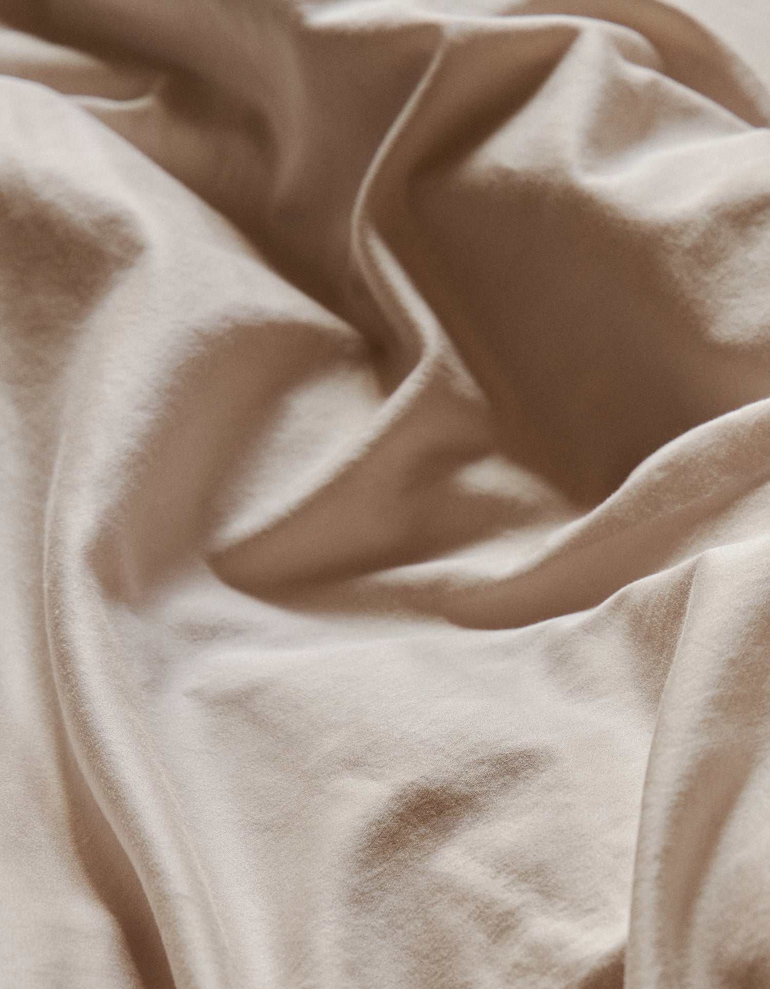Housse de couette Satin lavé - Dune