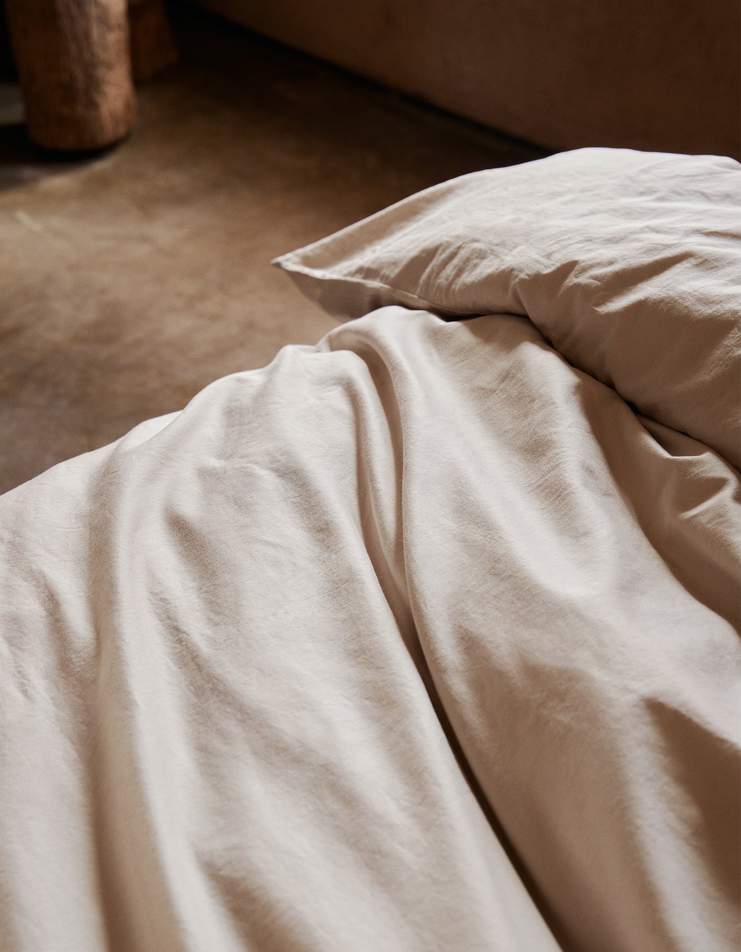 Housse de couette Satin lavé - Dune