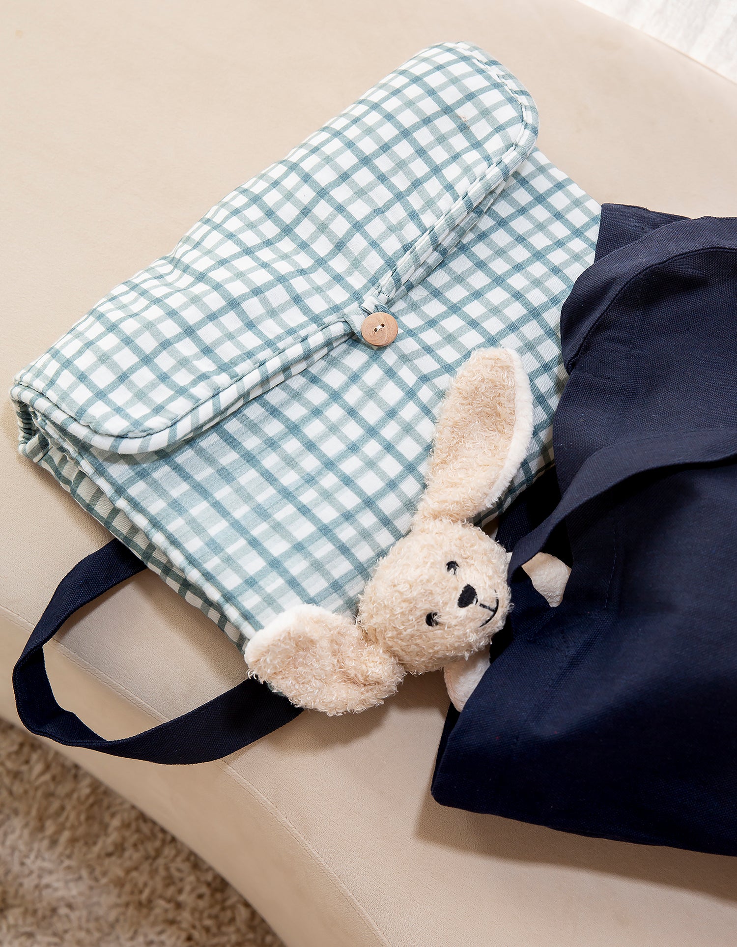 Matelas à langer de voyage - Petit Vichy
