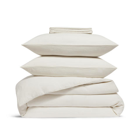 Set in Garza di Cotone - Crema
