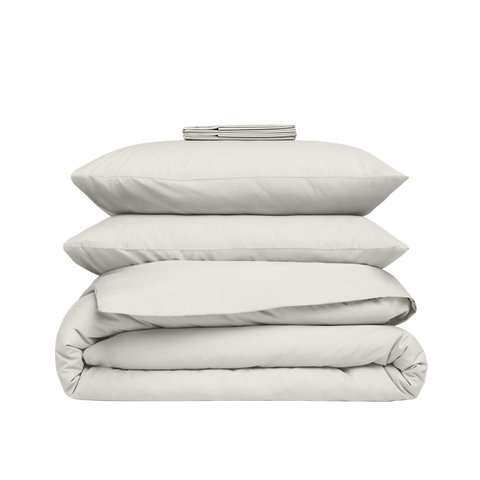 Satin Bettwäsche-set - Sandfarben
