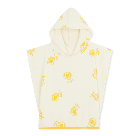 Poncho con cappuccio per bambini - Sole