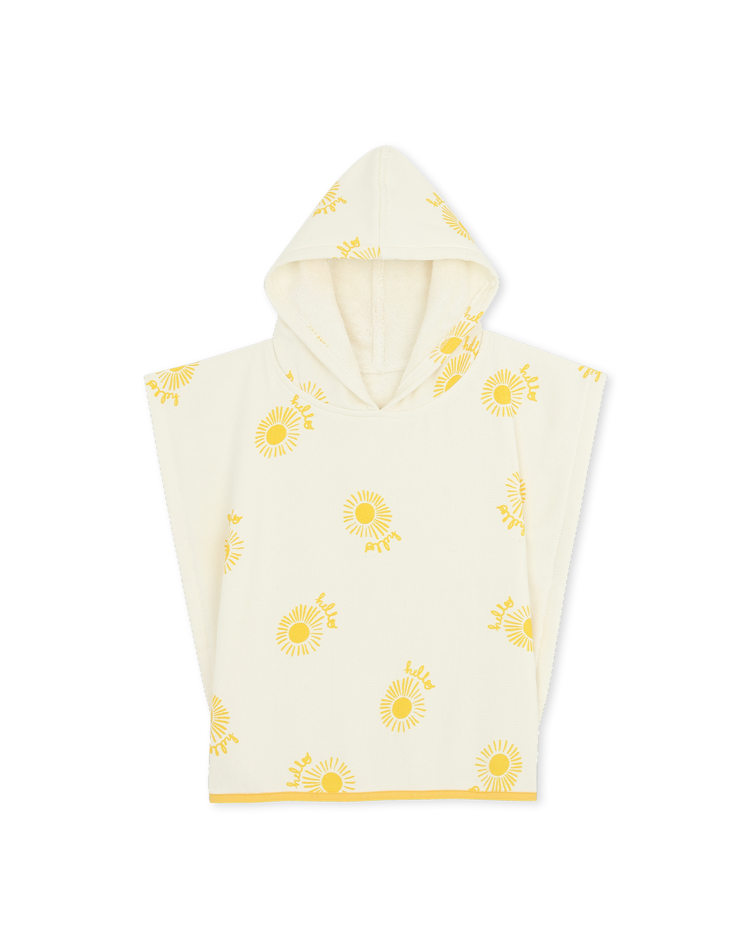 Kinderponcho mit Kapuze - Sonnen