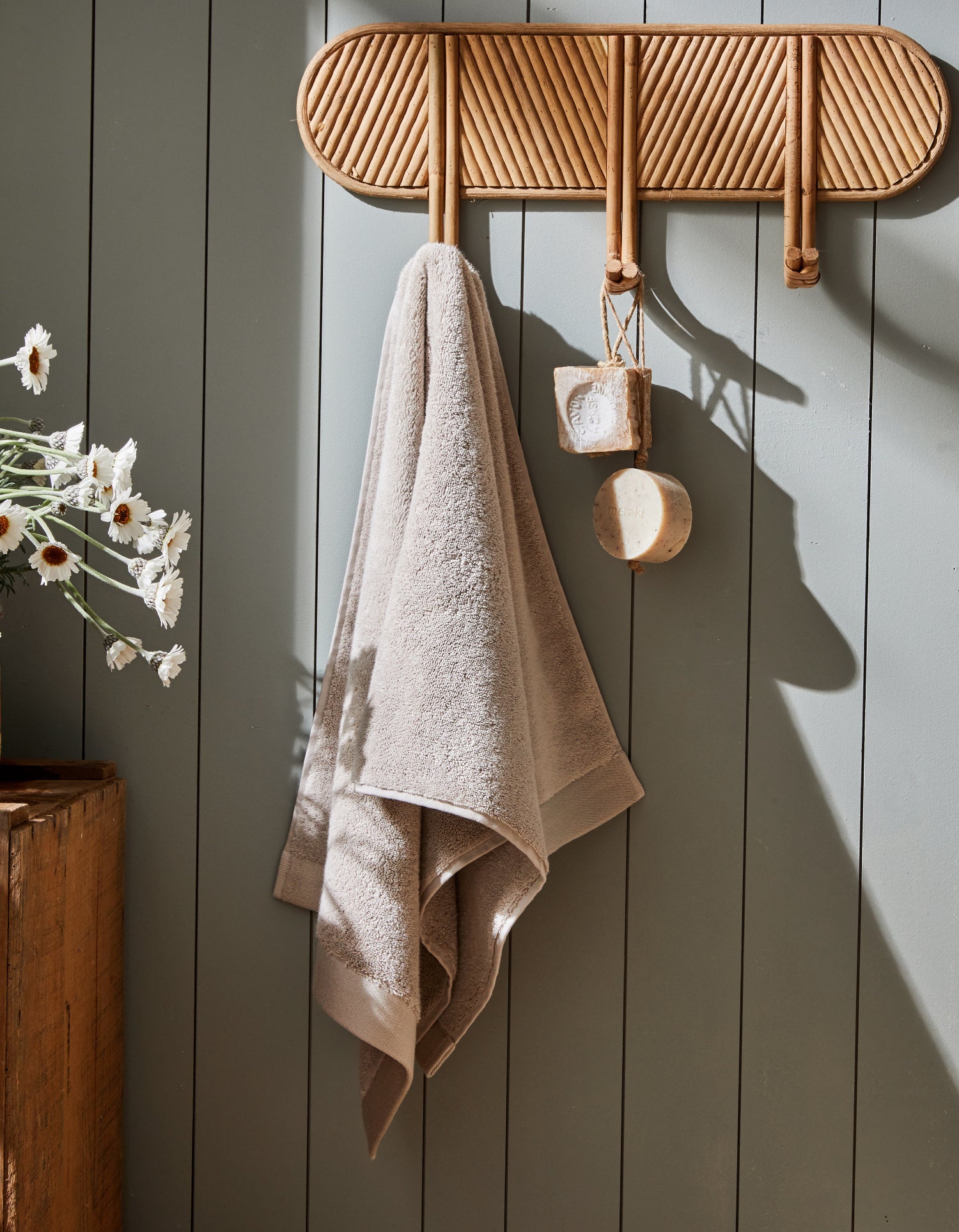 Serviette de bain moelleuse - Beige
