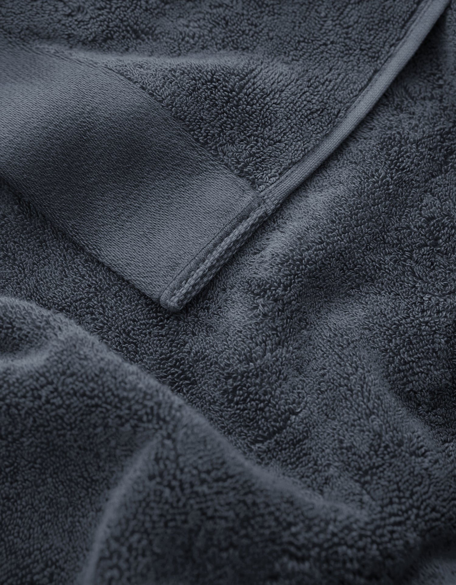 Serviette de bain moelleuse - Bleu Encre