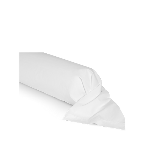 Bolster kussensloop van Perkal katoen - Wit