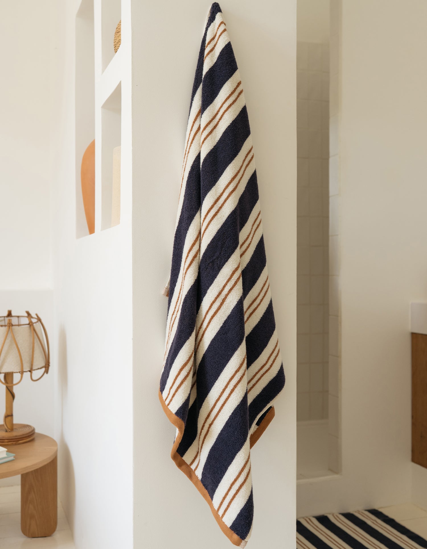 Serviette de bain moelleuse - Rayure Maxi Club