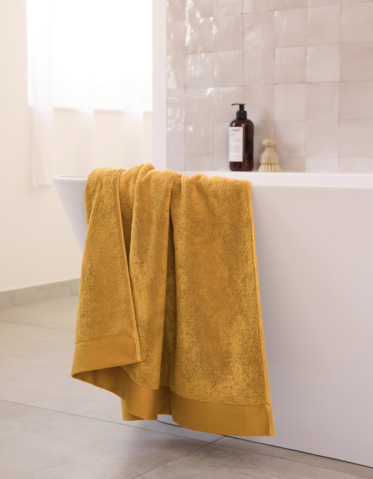 Serviette de bain moelleuse - Safran