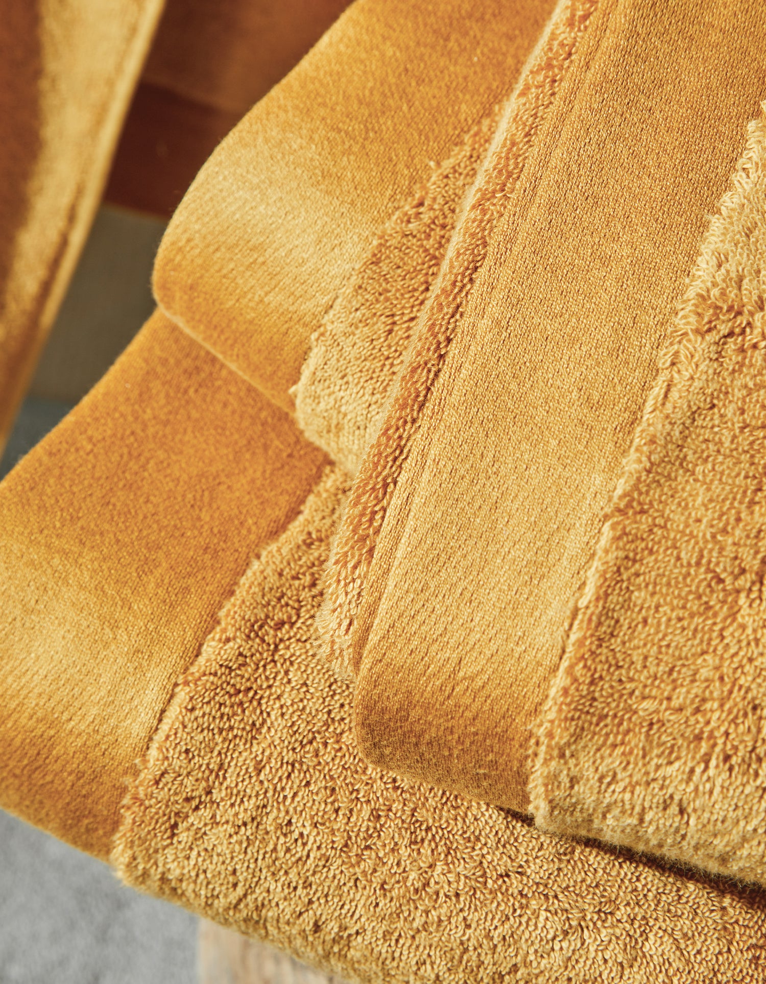 Serviette de bain moelleuse - Safran