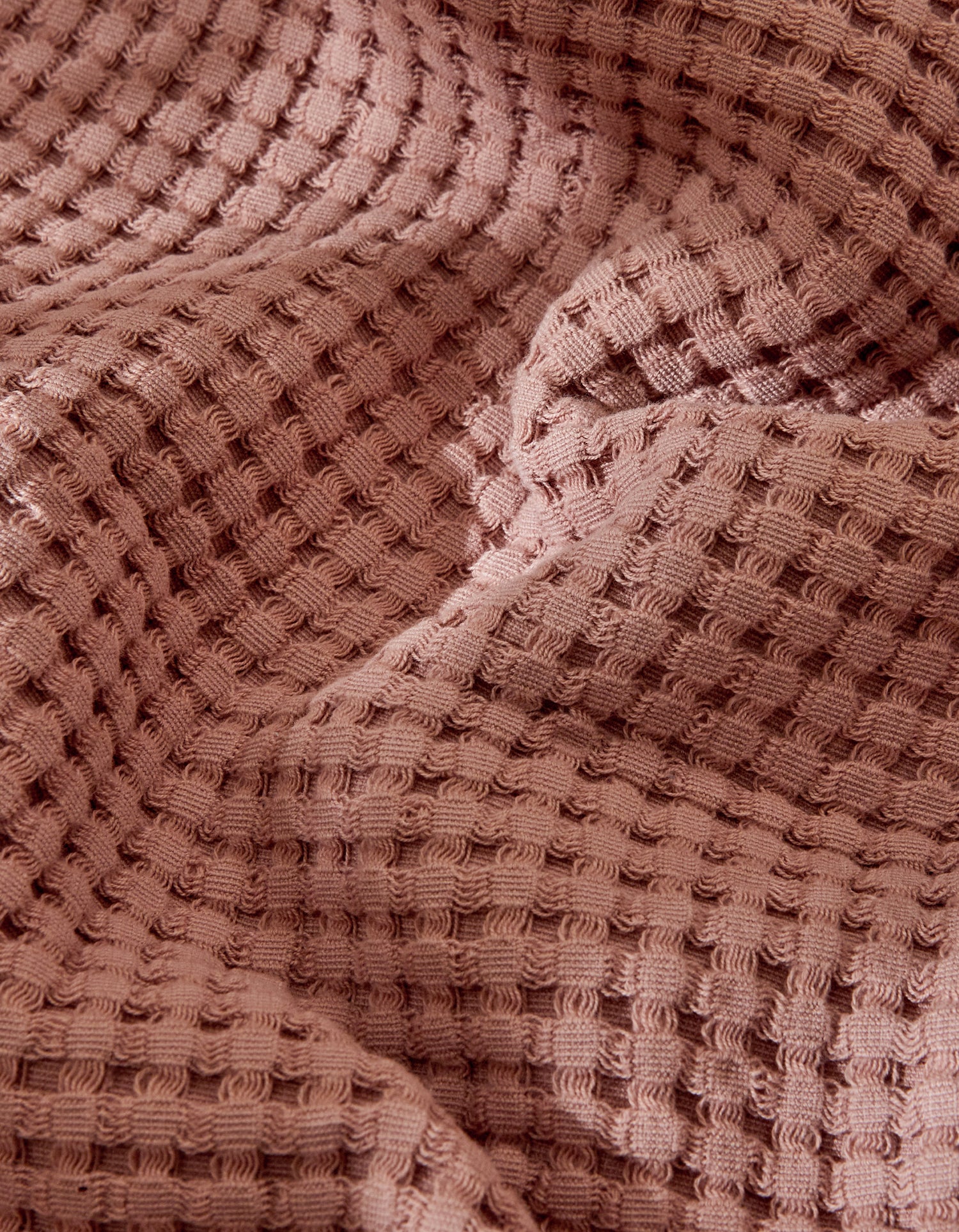 Bademantel Waffelpiqué - Altrosa