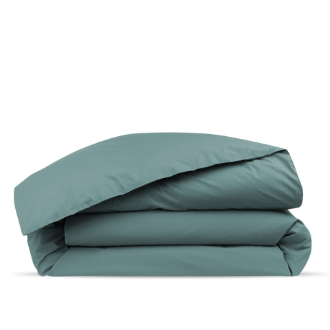 Housse de couette Percale de coton 120 fils - Vert Céladon
