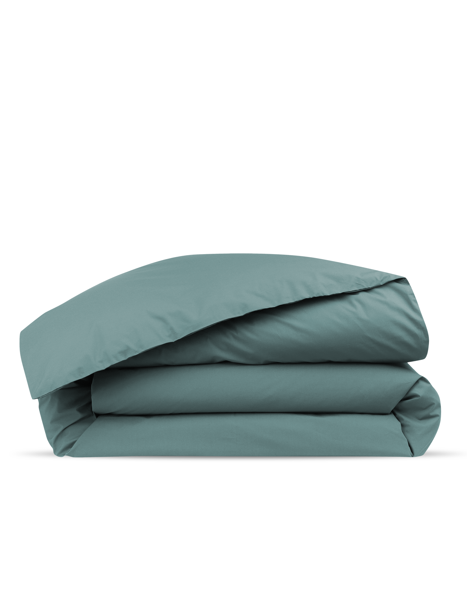 Housse de couette Percale de coton 120 fils - Vert Céladon