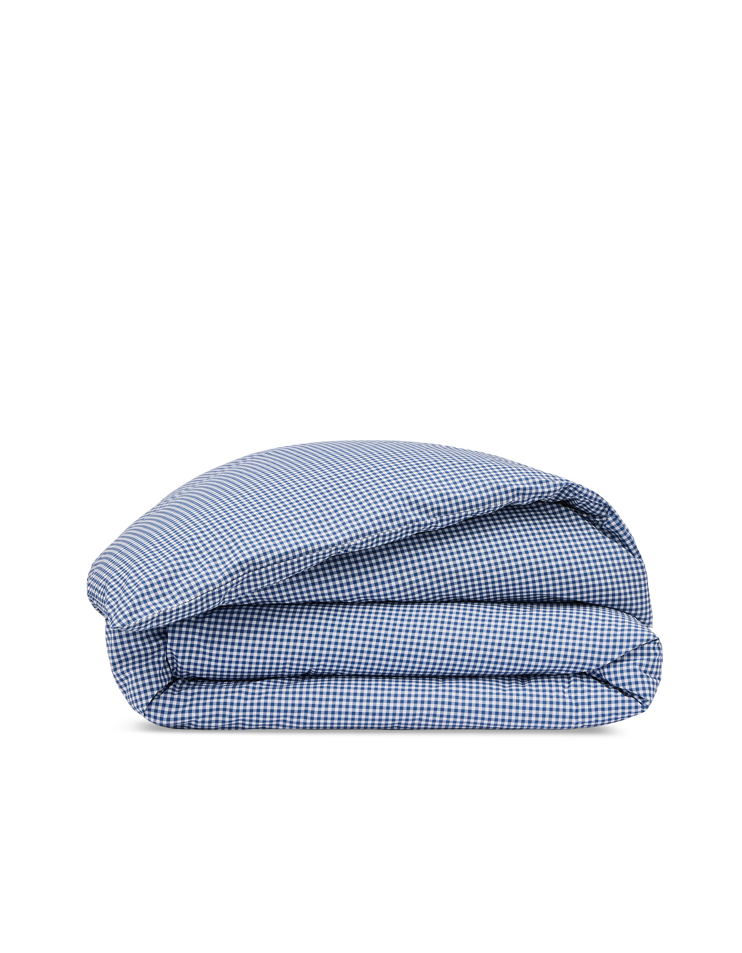 Housse de couette Percale de coton 120 fils - Mini Vichy Bleu