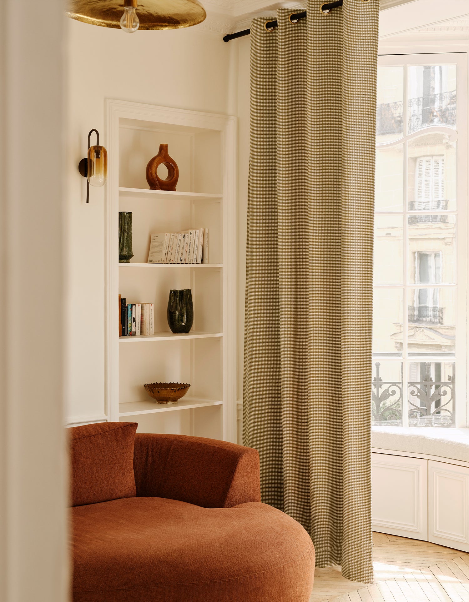 Gordijn Windsor - Wollen Stof - Geeloker