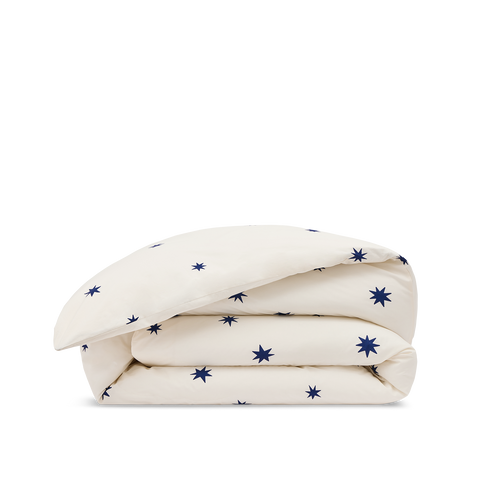 Housse de couette Percale de coton 120 fils - Pluie d'Etoiles