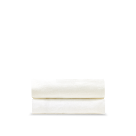 Drap housse Lin lavé français - Ecru