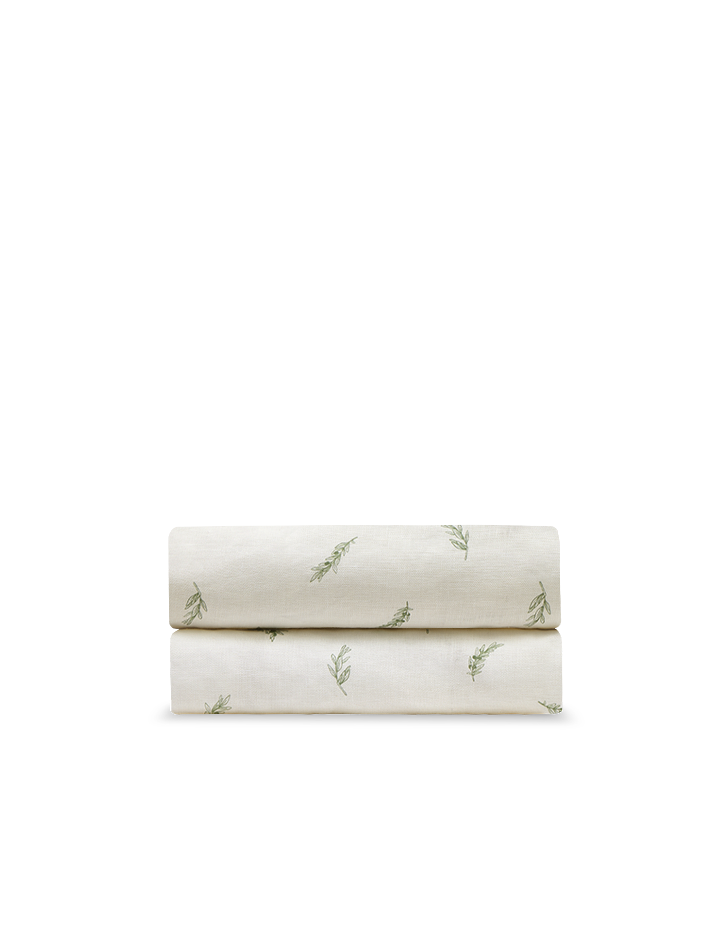 Drap plat Lin lavé français - Jardin d'Olivier