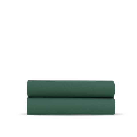 Drap plat Percale de coton 120 fils - Juste Le Vert