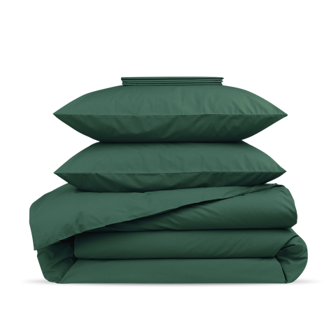 Parure Percale de coton 120 fils - Juste Le Vert
