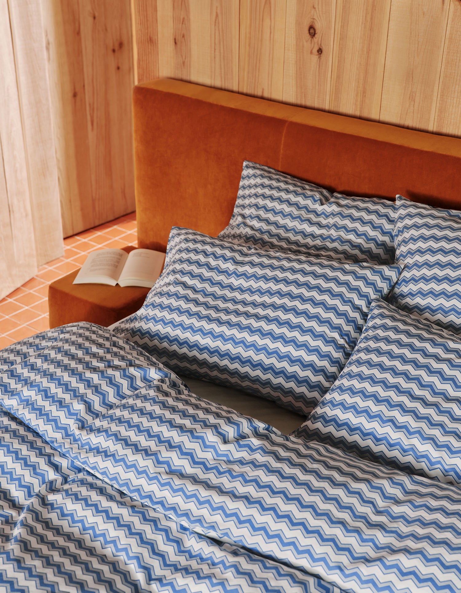 Taies d'oreiller x2 Percale lavée - Bonsoirs x Hôtel Magique - Magique Stripes