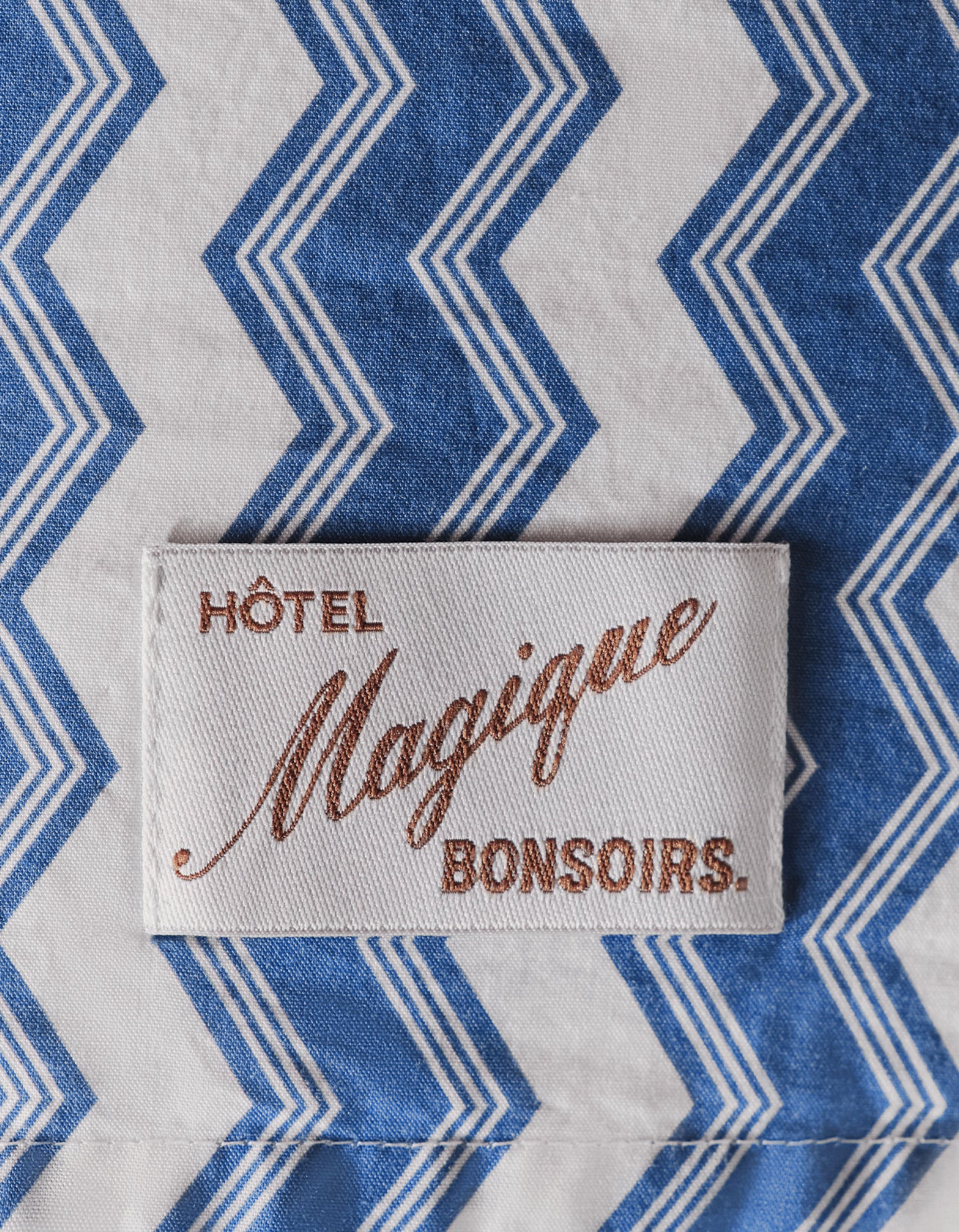Taies d'oreiller x2 Percale lavée - Bonsoirs x Hôtel Magique - Magique Stripes