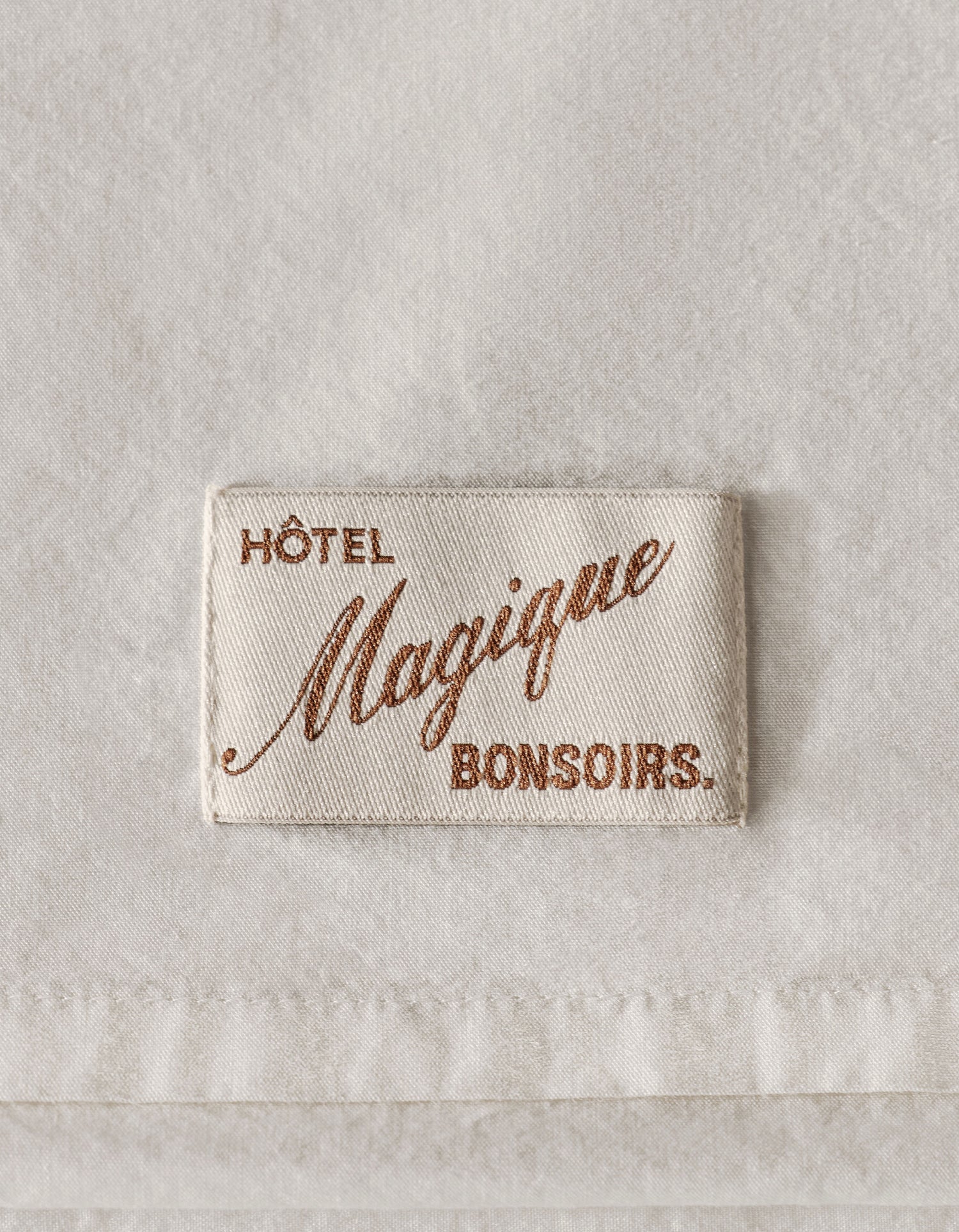 Taies d'oreiller x2 Percale lavée - Bonsoirs x Hôtel Magique - Pool Lines
