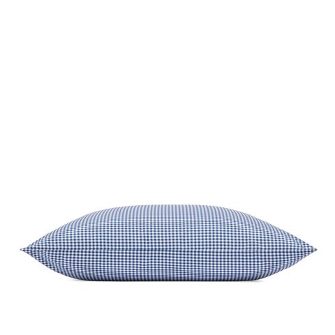 Perkal Kissenbezug Kind - Blau Gingham