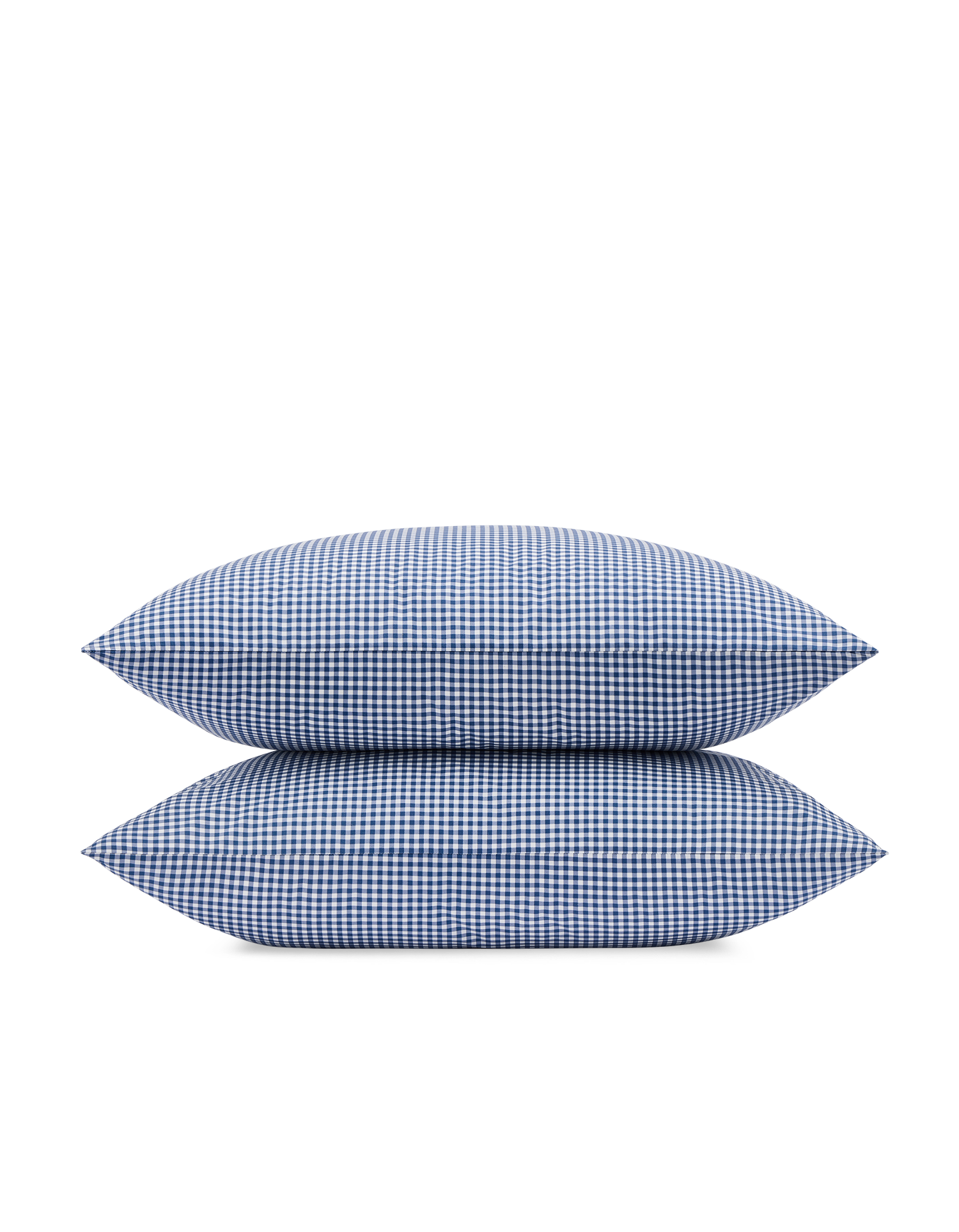 Federe per cuscino x2 cotone percalle a 120 fili - Mini Vichy Blu