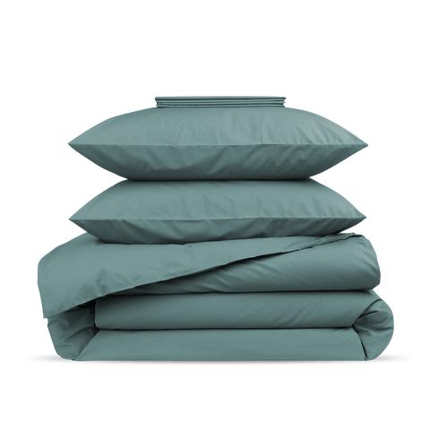 Complete set Percale katoen 120 draden - Celadon Groen